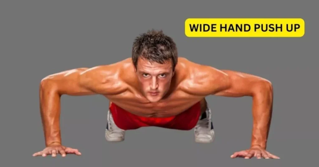 wide hand push up